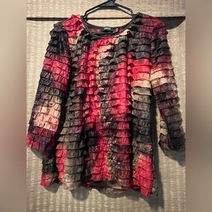 Ruffle long sleeve top, brand:elements,